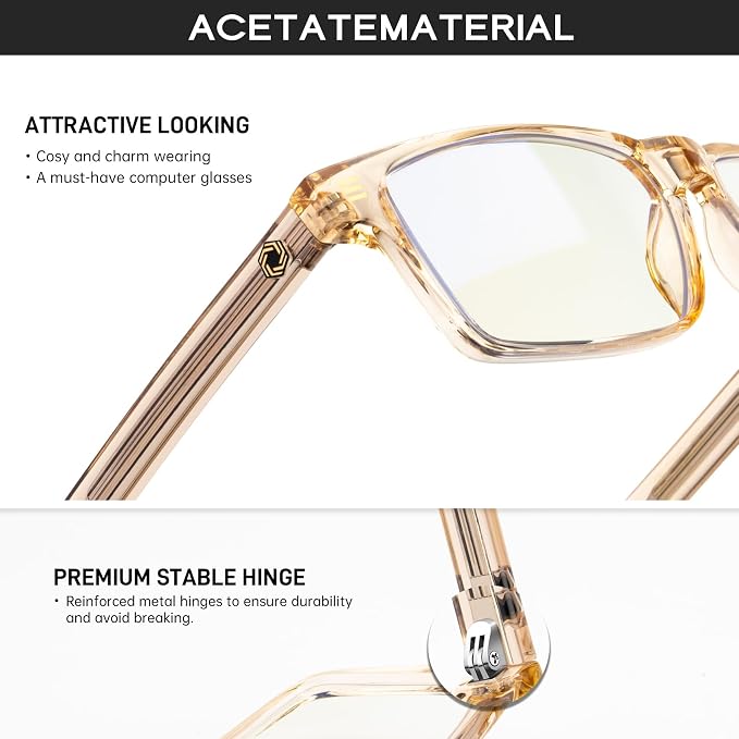ANYLUV Blue Light Glasses Men Woman, Eye Strain Relief Eye Protection - Image 3