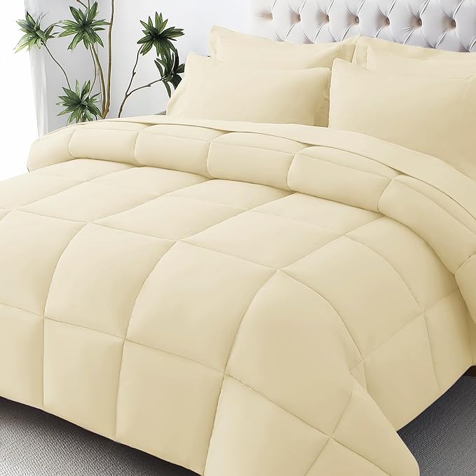 JOLLYVOGUE California King Comforter Set, Ultra-Soft Bed in a Bag Cal King Size by JOLLYVOGUE