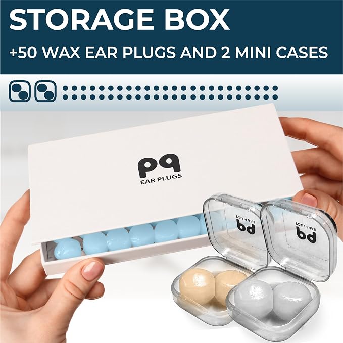 Peace&Quiet PQ Wax Ear Plugs for Sleeping, Swimming - Image 2