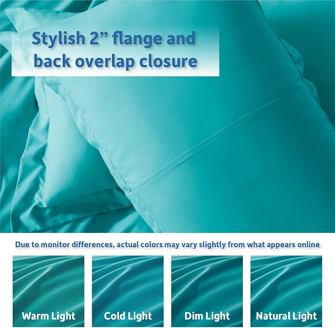 Nestl Teal Duvet Cover Queen Size - Image 8