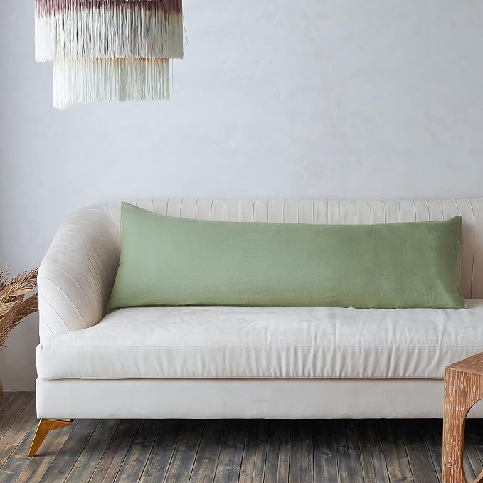 Simple&Opulence Body Pillow Cover 20" x 54", 100% Pure Linen, Ultra Soft and by SimpleOpulence