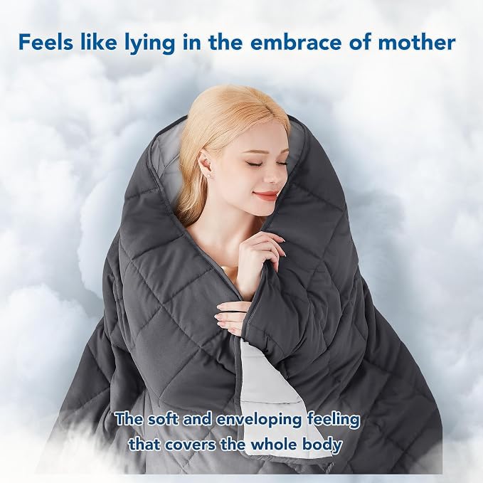 Topcee Weighted Blanket for Adults Queen Size Soft Cooling Heavy Blanket - Image 3
