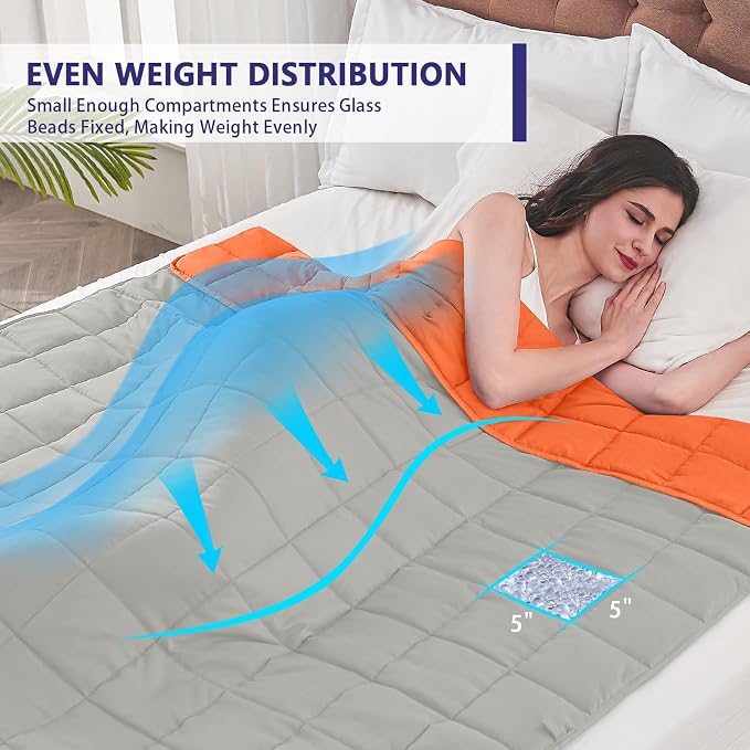 yescool Weighted Blanket for Adults Cooling Heavy Blanket for Sleeping Perfect - Image 4