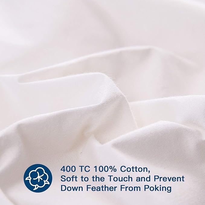 ELEMUSE Twin XL Size Fusion Goose Down Featherbed Mattress Topper - Image 5