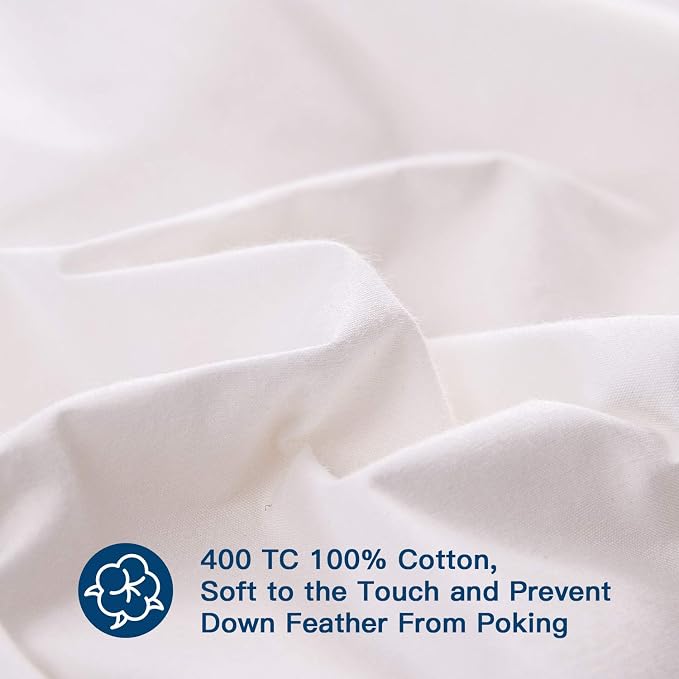 ELEMUSE King Size Extra Thick Fusion Goose Down Feather Filled Mattress Topper - Image 5