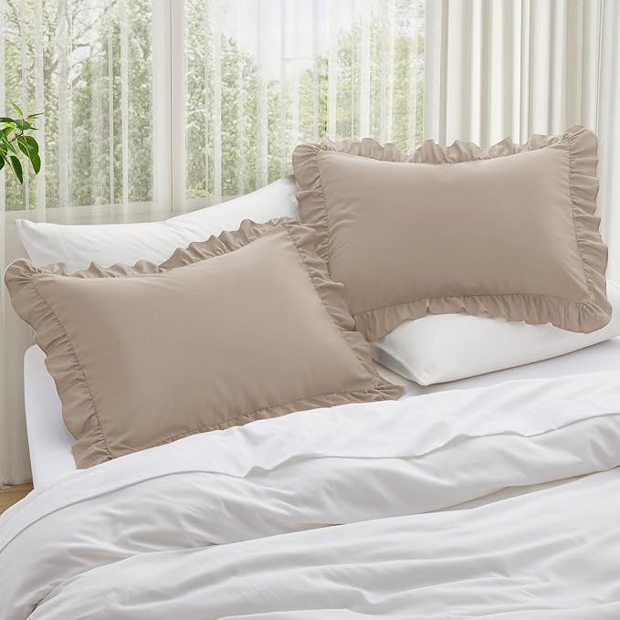 KKJIAF Ruffle Body Pillow Cases Set of 1, Ruffled Pillow Covers - Image 4