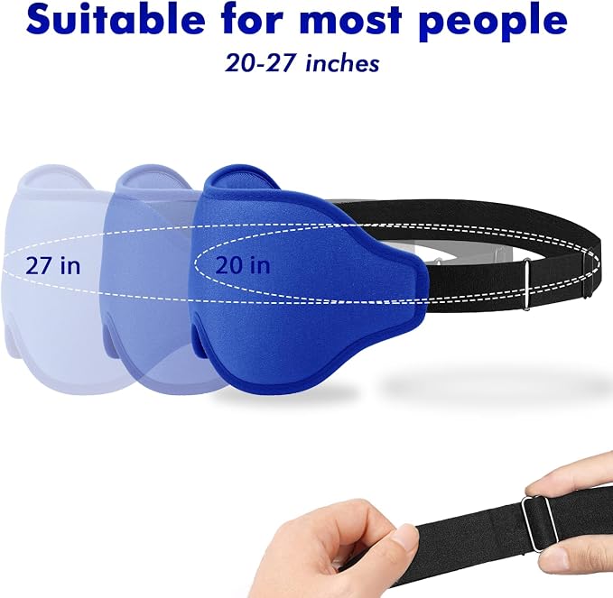 Sleep Eye Mask for Men Women, Sleeping Mask for Side Sleeper, Travel Blackout - Image 4