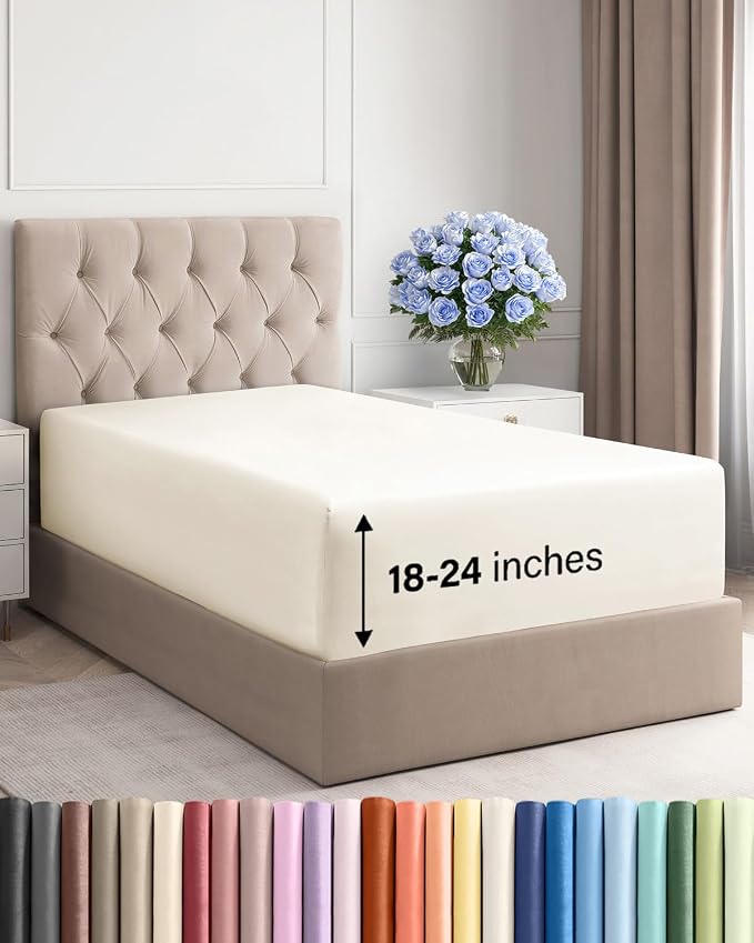 Extra Deep Twin Fitted Sheet by CGKUnlimited