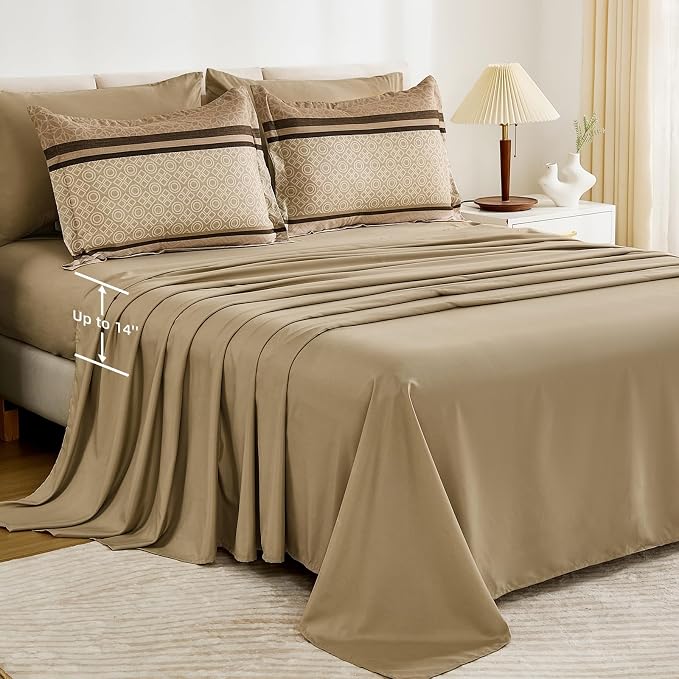 WONGS BEDDING Twin Comforter Set 6 Pieces, Soft Lightweight Micorfiber Bedding - Image 6