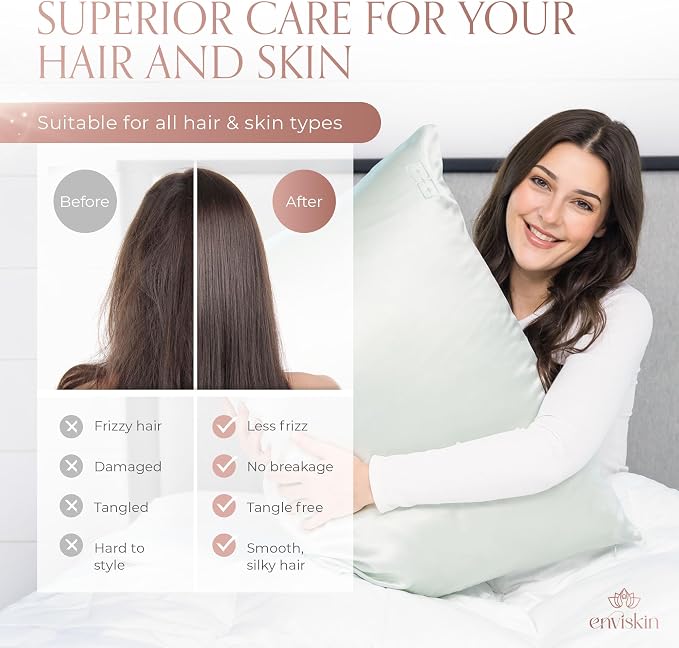100% Mulberry Silk Pillowcase Infused - Image 5