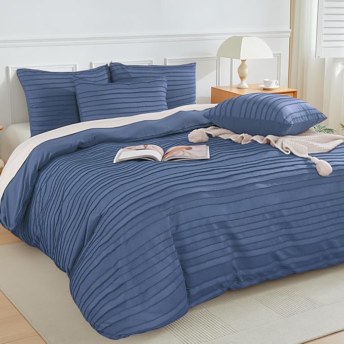 NEXHOME PRO Duvet Cover King, 3 Pieces Boho Tufted Duvet Cover Set, Soft and - Image 2