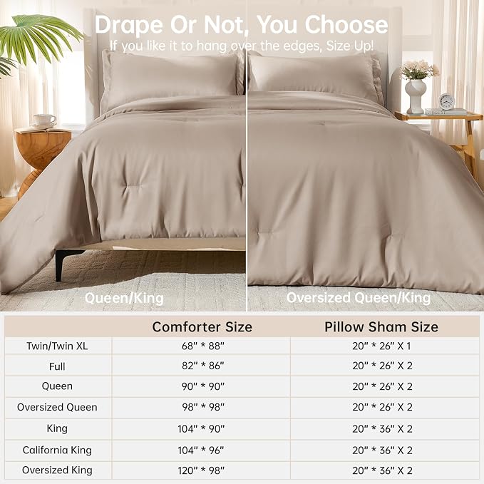 MUXHOMO Full Comforter Sets, All Season Ultra Soft Down Alternative Bedding - Image 8