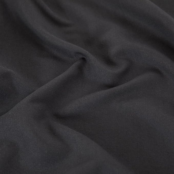 Queen Flat Sheet Only， 90x102Inch Black - Image 6