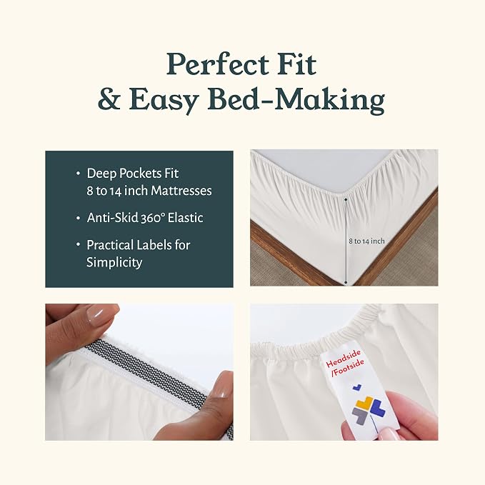 California Design Den 2-Pack Extra Long Twin Sheets Set - Image 5