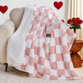 Light Pink Heated Blanket Electric Throw, 50X60 Heating Blanket by OCTROT