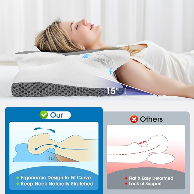 CloudBliss Cervical Memory Foam Pillow - Image 5