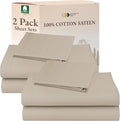 California Design Den 100% Cotton 2-Pack Twin Size Bed Sheets, Soft & Durable by CaliforniaDesignDen