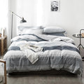mixinni Geometric Striped Duvet Cover Set by mixinni