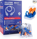 Dison 100Pairs Silicone Ear Plugs, 32dB Corded Reusable Earplugs by Dison