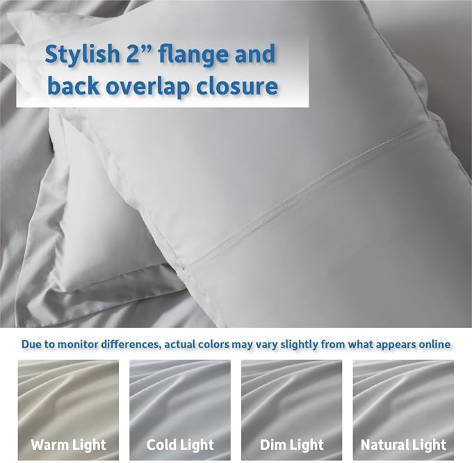 Nestl Light Grey Duvet Cover Full Size - Image 8