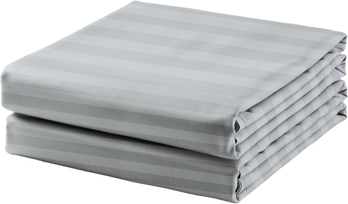 2-Pack Cotton King Flat Sheet Only, 600 Thread Count 100% Egyptian Cotton Top by ZaizaiHome