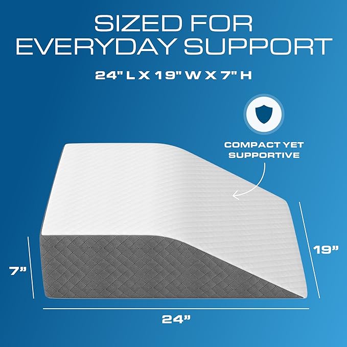 Kolbs Leg Elevation Pillow for After Surgery | Flat Top Bed Wedge Bolster - Image 6