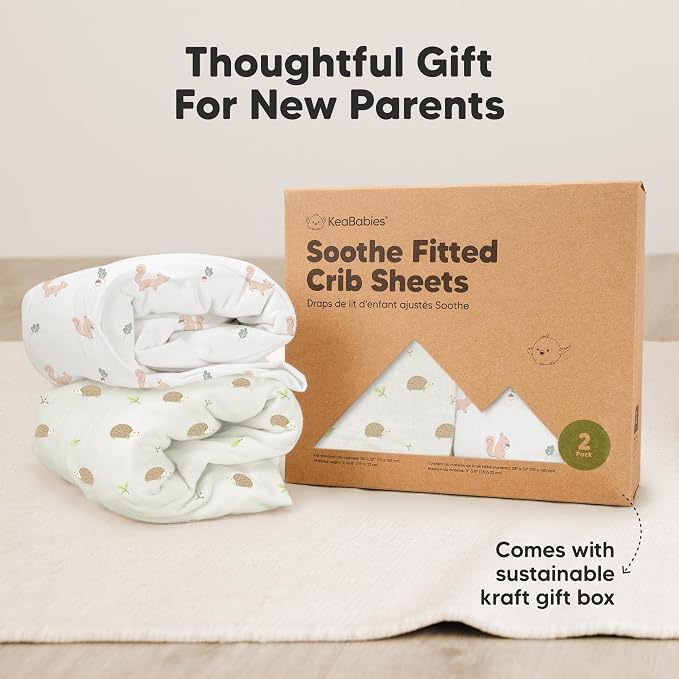 KeaBabies 2-Pack Organic Crib Sheets - Image 9
