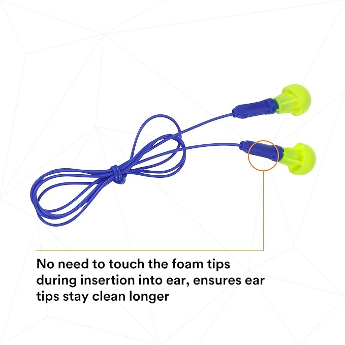 3M E-A-R Push-Ins Earplugs 318-1001, Poly Bag 100-Pair - Image 4