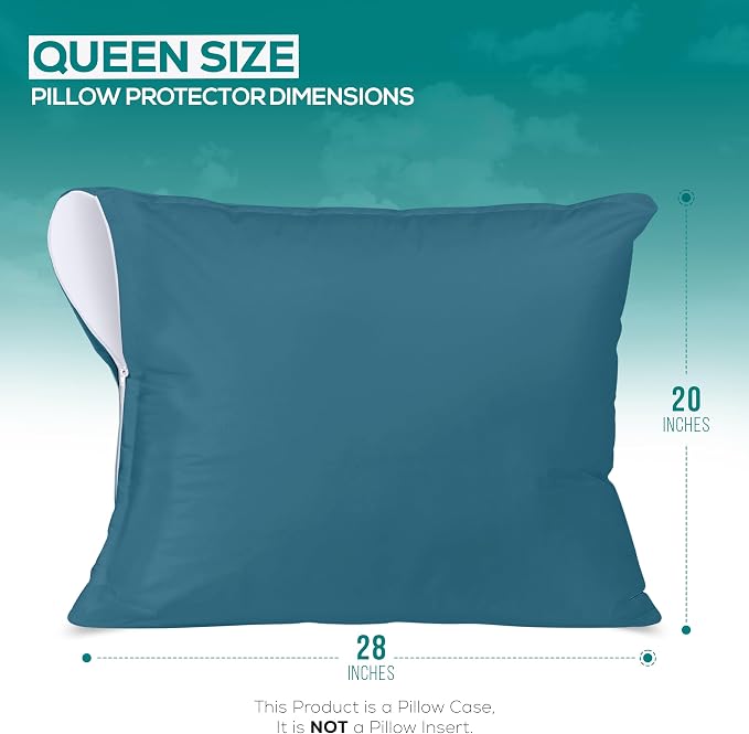 Utopia Bedding Premium 100% Waterproof Pillow Protectors - Image 2