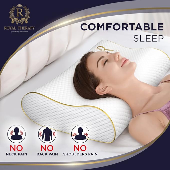 4-Layer Queen, Contour Pillow, Side and Back Sleepers, Orthopedic, Neck Support - Image 5