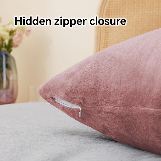 BEDELITE Flannel King Size Pillow Cases Set of 2, Super Soft Fleece Pillowcases - Image 6