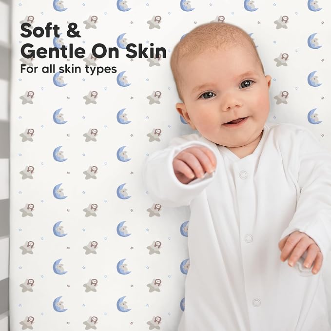 KeaBabies 2-Pack Organic Crib Sheets - Image 4