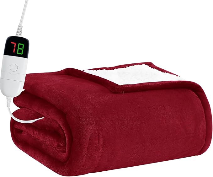 BOMOVA Heated Electric Throw Blanket by BOMOVA