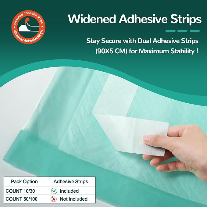 MILDPLUS Bed Pads with Adhesive Strips 30''X36'', Kids and Pet - Image 3