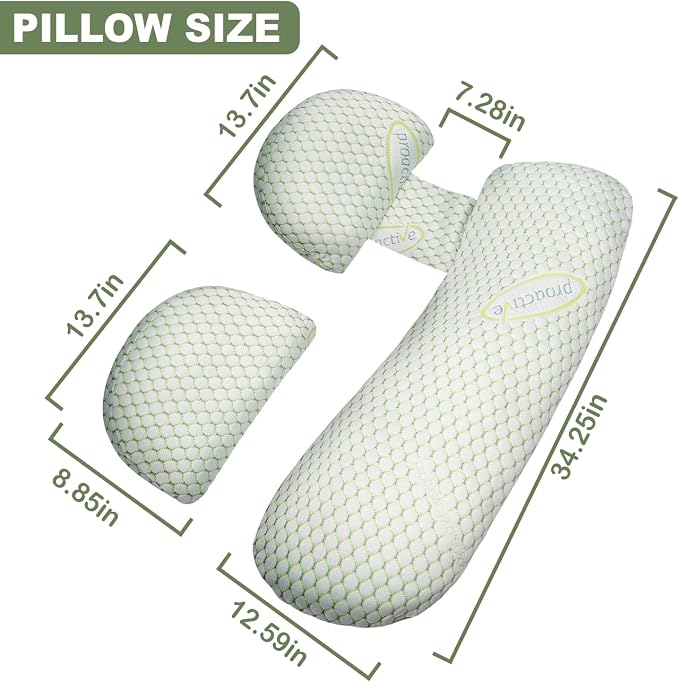 Pregnancy Pillows for Sleeping, Pregnancy Must Haves Body Pillow, Maternity - Image 7