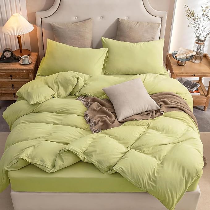 PURE ERA Jersey Knit Duvet Cover Set 100% T-Shirt Cotton Super Soft Comfy 2pc by PUREERA