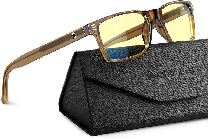 ANYLUV Blue Light Glasses Men Woman, Eye Strain Relief Eye Protection by ANYLUV