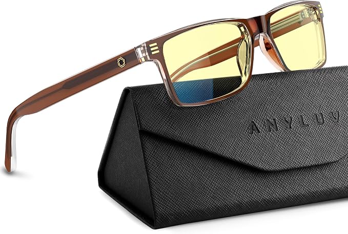 ANYLUV Blue Light Glasses Men Woman, Eye Strain Relief Eye Protection by ANYLUV