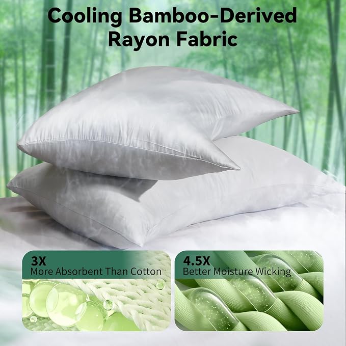 Cooling Curved Pillowcase for Side Sleeper Pillow - Image 3