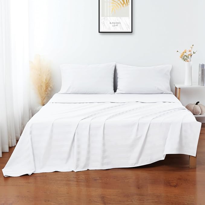 Flat Sheet Only 2 Pack, Twin Size 400 Thread Count 100% Egyptian Cotton Flat - Image 6