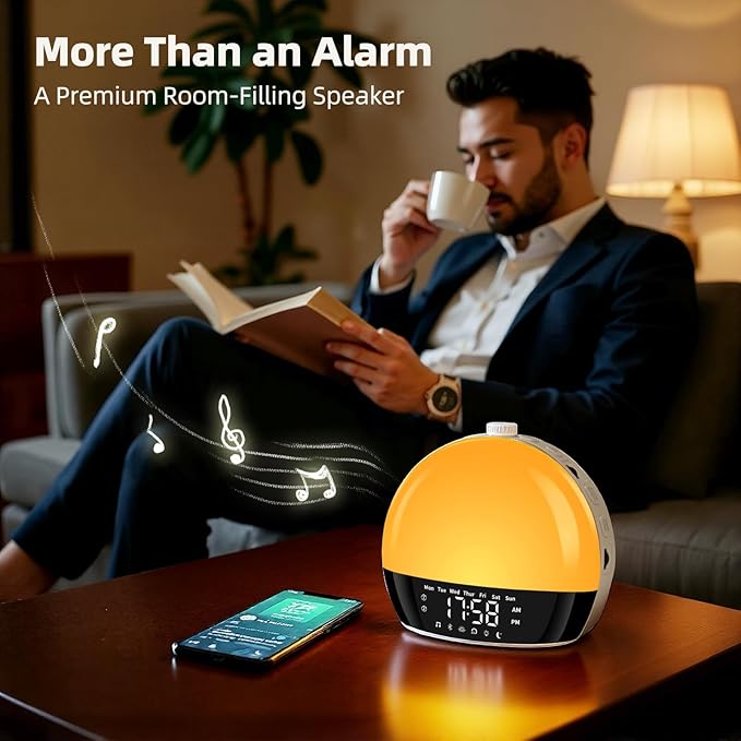 Sunrise Alarm Clock for Heavy Sleepers & Kids, Wake Up Light - Image 6