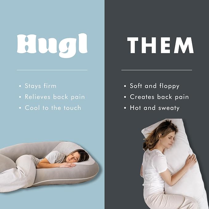Plufl Hugl Cooling Body Pillow for Adults Made - Image 6