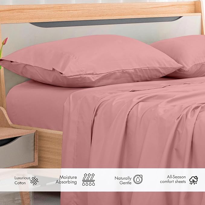Royale Linens 300 Thread Count 100% Long Staple Combed Cotton Flat Sheet - Image 3