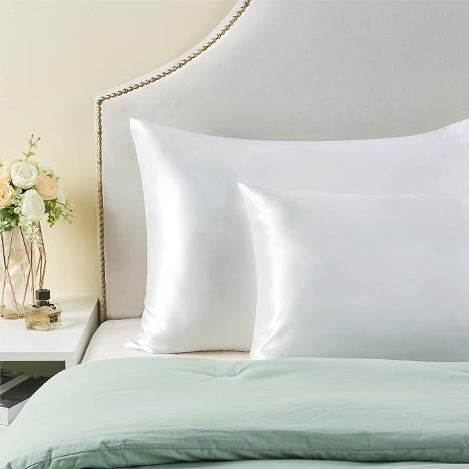 BEDELITE Satin Pillowcase with Zipper 4 Pack, Super Soft and Cooling Similar to - Image 6