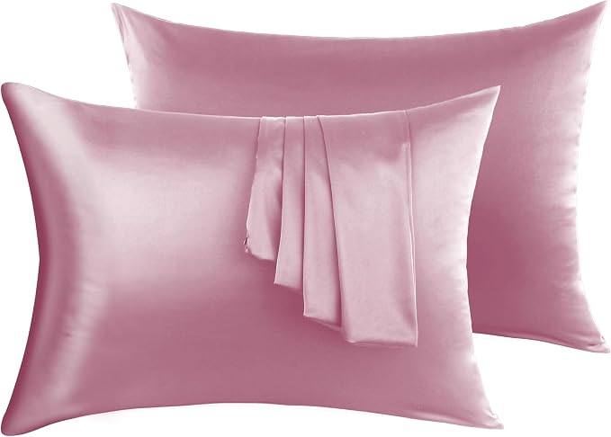 100% Silk Pillow Cases 2 Pack, Mulberry Silk Pillowcase by Victivic