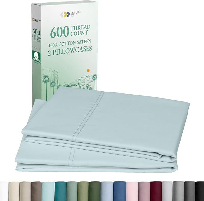 CALIFORNIA DESIGN DEN Luxuriously Soft Hotel Quality 600 Thread Count, 100% by CaliforniaDesignDen