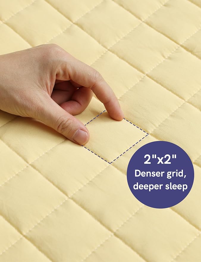 YnM King Size Weighted Blanket for Adults, Exclusive Smallest Compartments - Image 8