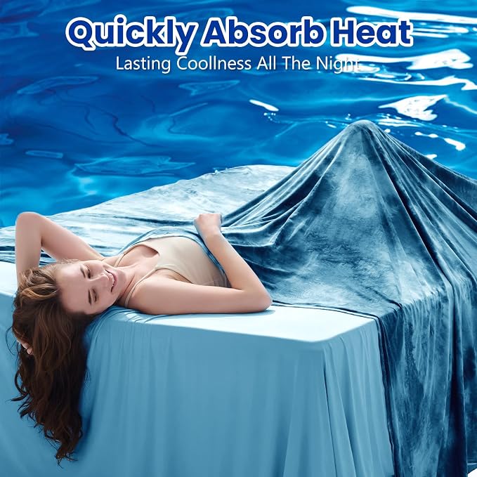 Topcee Cooling Blankets for Hot Sleepers, Arc-Chill Q-Max >0.5 Cool Fiber - Image 2