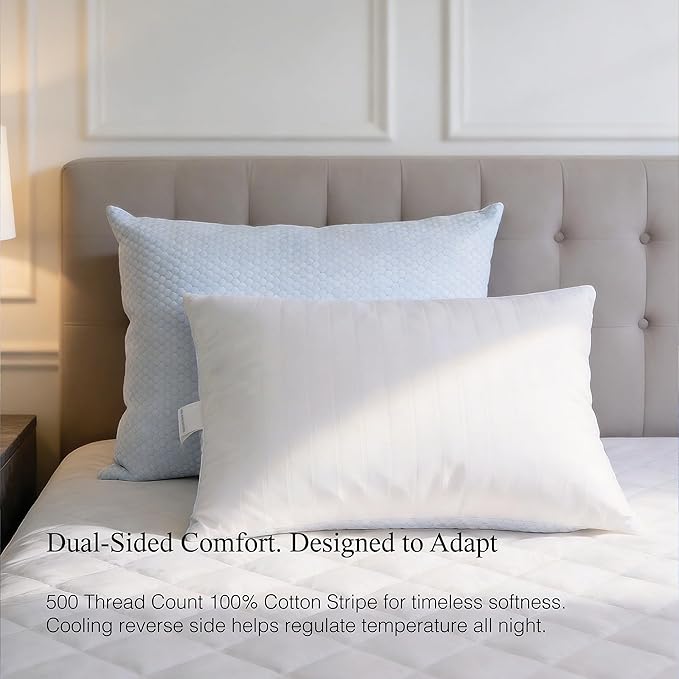 Blue Ridge Home Fashions Luxury Hotel Quality Cooling Pillows King Size Set of 2 - Image 6
