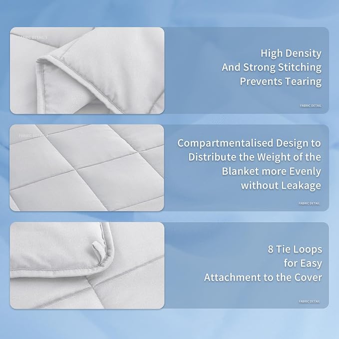 Topcee Weighted Blanket for Adults Twin Size Soft Cooling Heavy Blanket Sleeping - Image 5